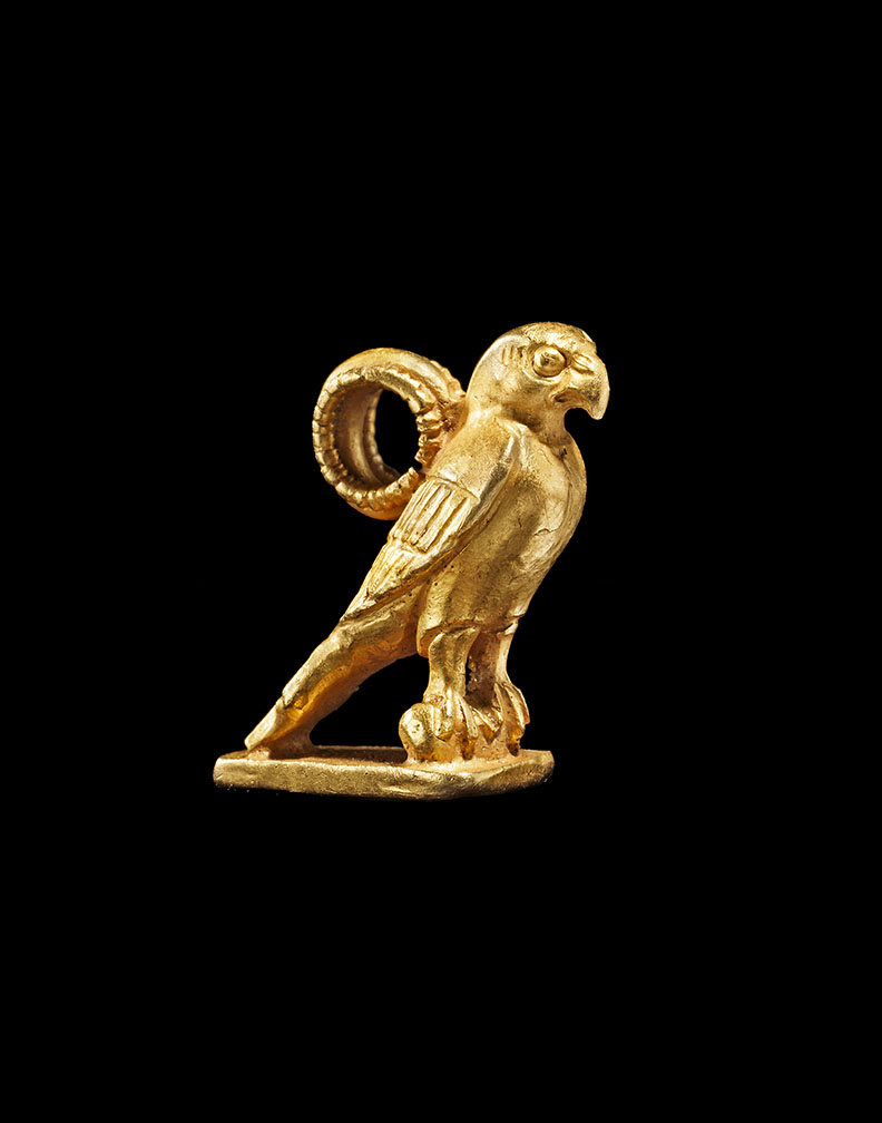 Greek Gold Pendant in the shape of a Hawk - Phoenix Ancient Art
